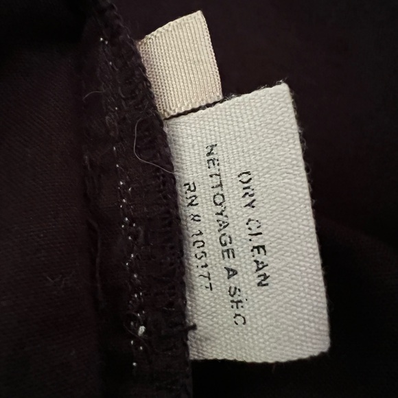 Ulla Johnson Embroidered Tunic Dress - Size 8 - Black with Lilac stitching - Picture 12 of 12